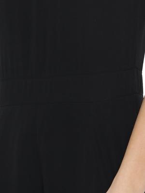 v-neck pleat detail jumpsuit - 15939095 - Standard Image - 4