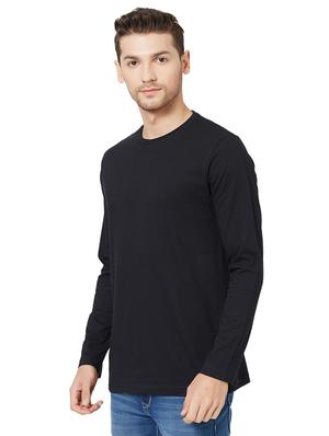black solid t-shirt - 15939122 - Standard Image - 2