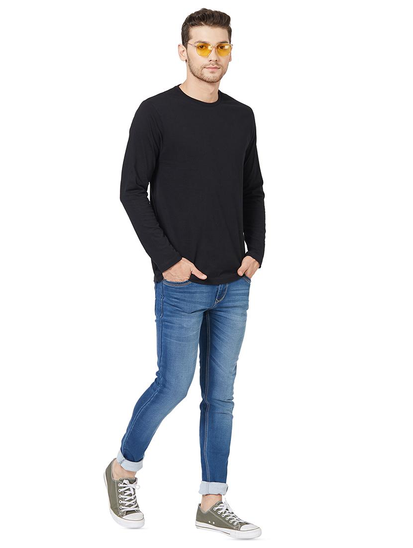 black solid t-shirt - 15939122 - Zoom Image - 4