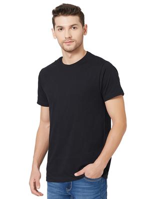 black solid t-shirt - 15939124 - Standard Image - 2