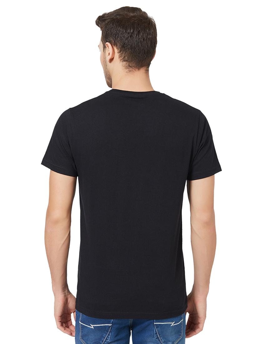 black solid t-shirt - 15939124 - Zoom Image - 3