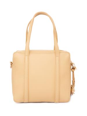 beige leatherette (pu) regular handbag - 15939459 - Standard Image - 2