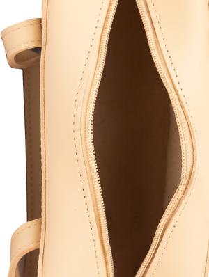 beige leatherette (pu) regular handbag - 15939459 - Standard Image - 3