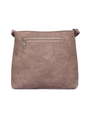 brown leatherette (pu) regular sling bag - 15939464 - Standard Image - 2