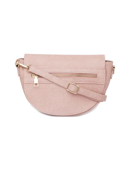 pink leatherette (pu) regular sling bag - 15939473 - Standard Image - 1