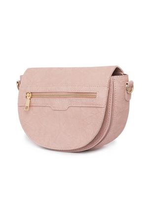 pink leatherette (pu) regular sling bag - 15939473 - Standard Image - 4