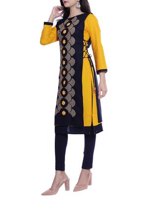 embroidered straight kurta - 15939803 - Standard Image - 2