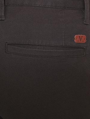 brown cotton blend chinos - 15940083 - Standard Image - 4