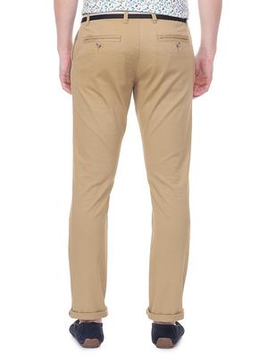 beige cotton blend chinos - 15940085 - Standard Image - 2