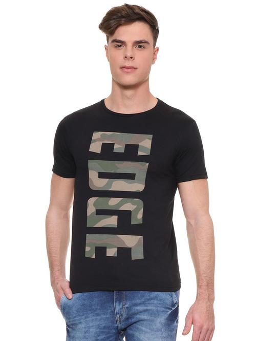black typographic t-shirt - 15940278 - Standard Image - 1