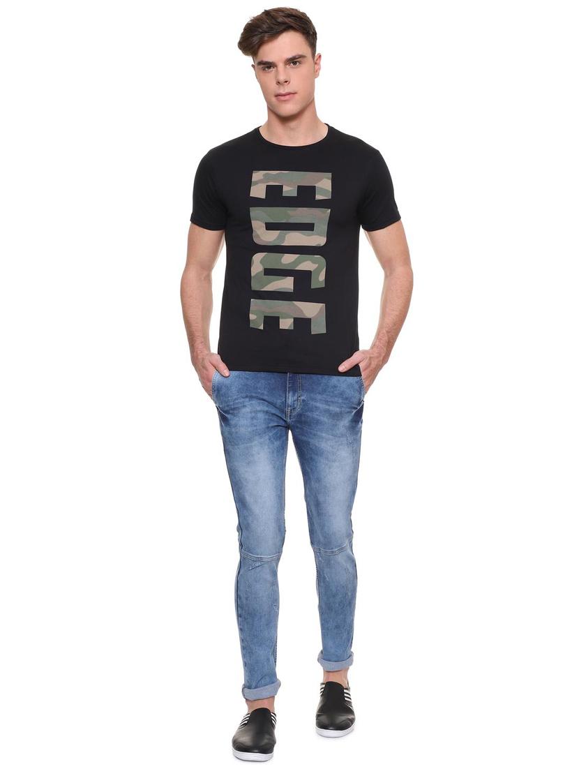 black typographic t-shirt - 15940278 - Zoom Image - 3