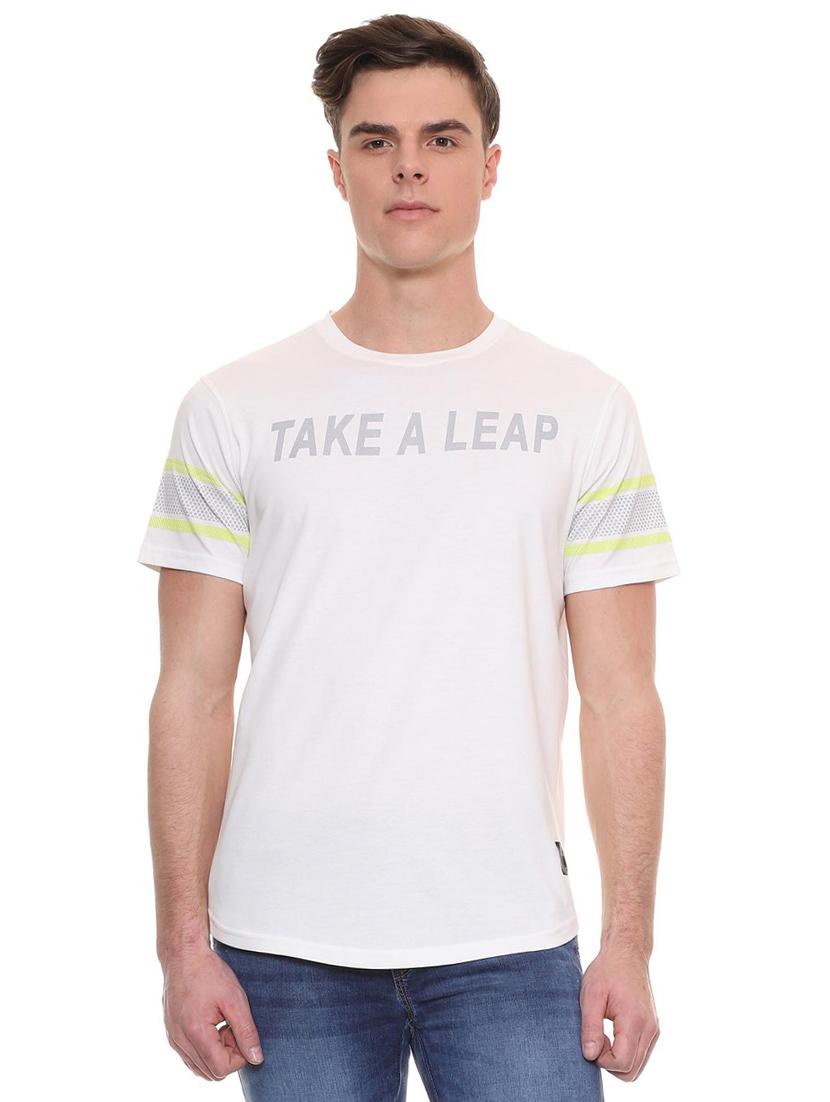 white typographic t-shirt - 15940343 - Zoom Image - 1