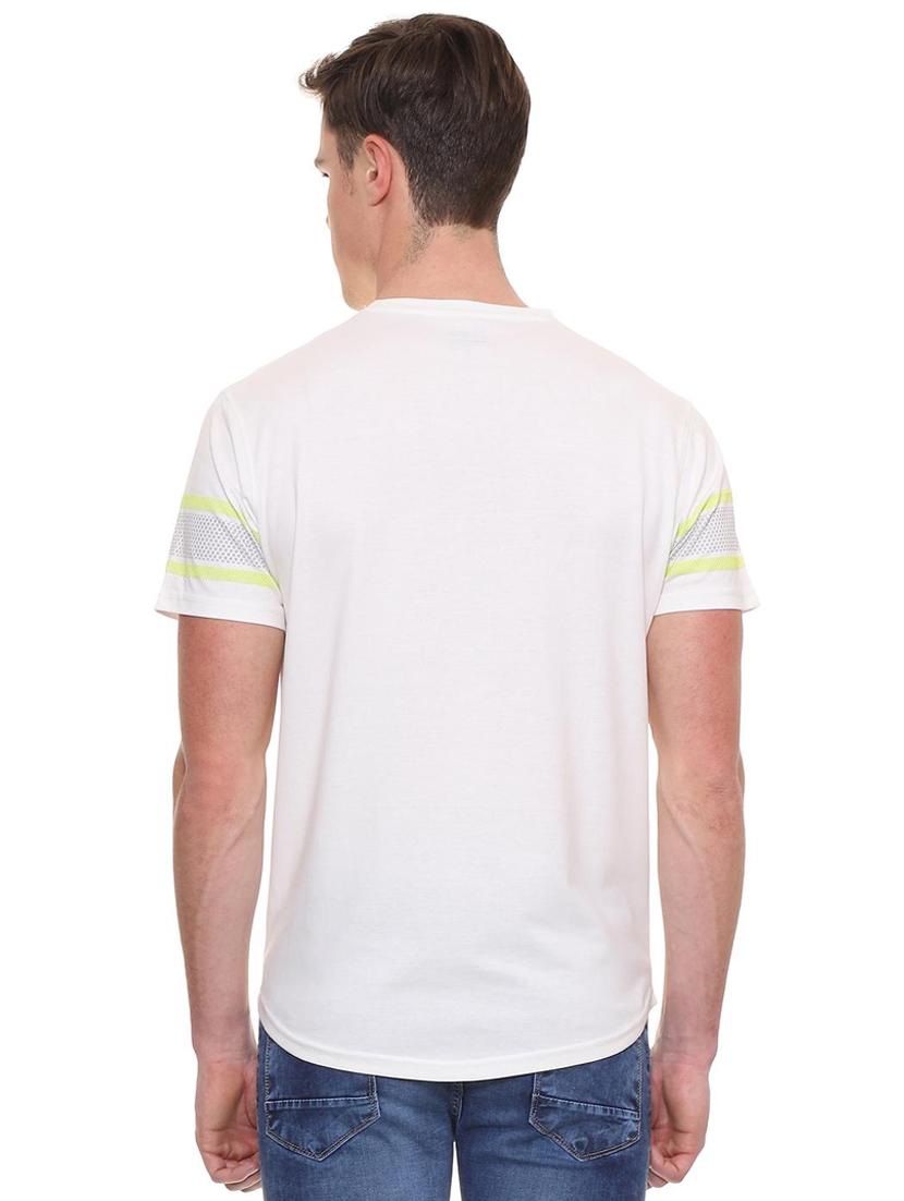 white typographic t-shirt - 15940343 - Zoom Image - 2