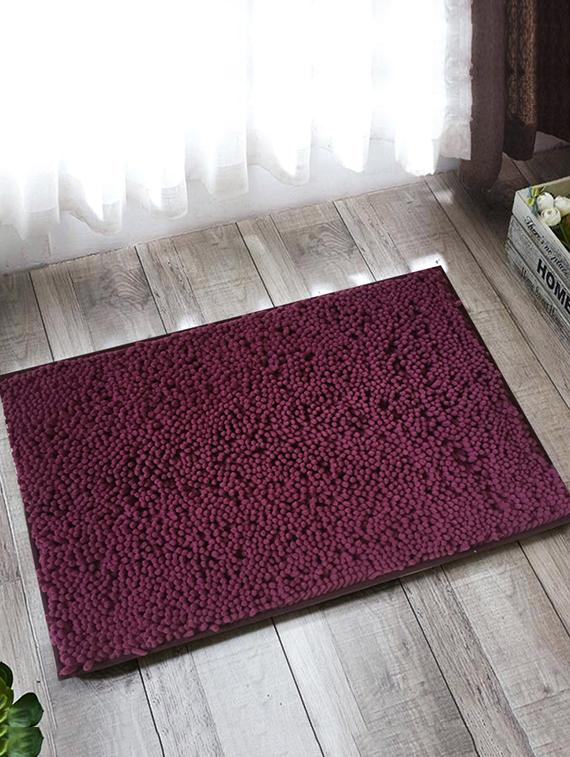 lushomes chenille amethyst thick and fluffy 2200 gsm bathmat - 15940578 - Zoom Image - 1