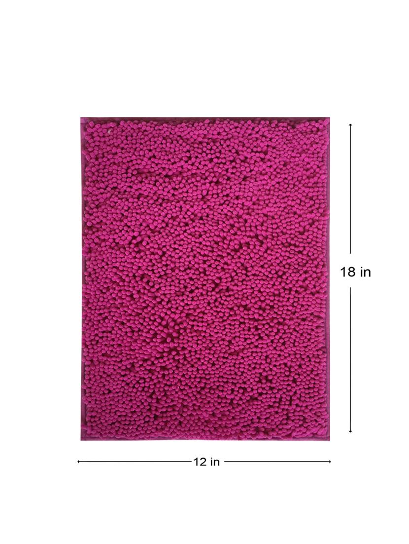 lushomes chenille rasberry rose thick and fluffy 2200 gsm bathmat - 15940579 - Zoom Image - 5