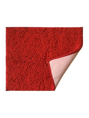 lushomes chenille rococco red thick and fluffy 2200 gsm bathmat - 15940582 - Standard Image - 3