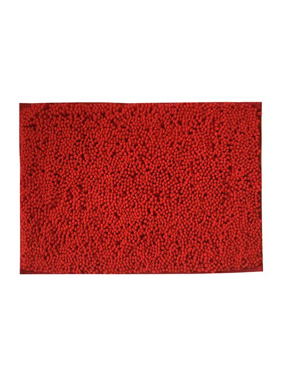 lushomes chenille rococco red thick and fluffy 2200 gsm bathmat - 15940582 - Zoom Image - 2