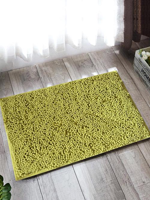 lushomes chenille olive green thick and fluffy 2200 gsm bathmat - 15940587 - Standard Image - 1