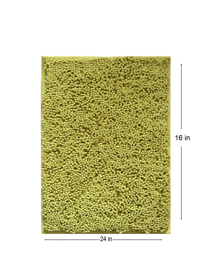 lushomes chenille olive green thick and fluffy 2200 gsm bathmat - 15940587 - Zoom Image - 5