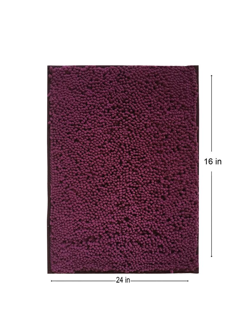 lushomes chenille amethyst thick and fluffy 2200 gsm bathmat - 15940588 - Zoom Image - 5