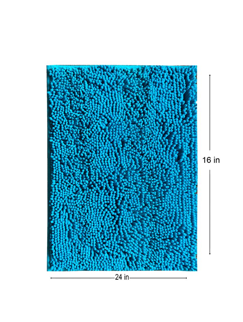 lushomes chenille peacock thick and fluffy 2200 gsm bathmat - 15940591 - Zoom Image - 4