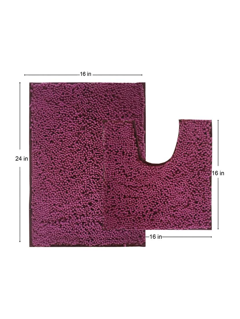 lushomes chenille amethyst thick and fluffy 2200 gsm bathmat - 15940598 - Zoom Image - 5