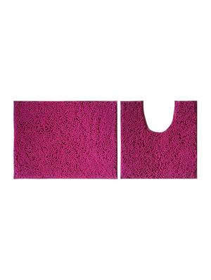 lushomes chenille rasberry rose thick and fluffy 2200 gsm bathmat - 15940599 - Standard Image - 2