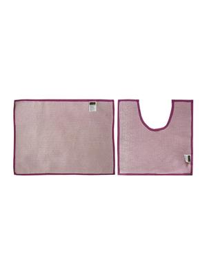 lushomes chenille rasberry rose thick and fluffy 2200 gsm bathmat - 15940599 - Standard Image - 3
