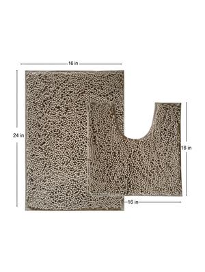 lushomes chenille dove thick and fluffy 2200 gsm bathmat - 15940600 - Standard Image - 5