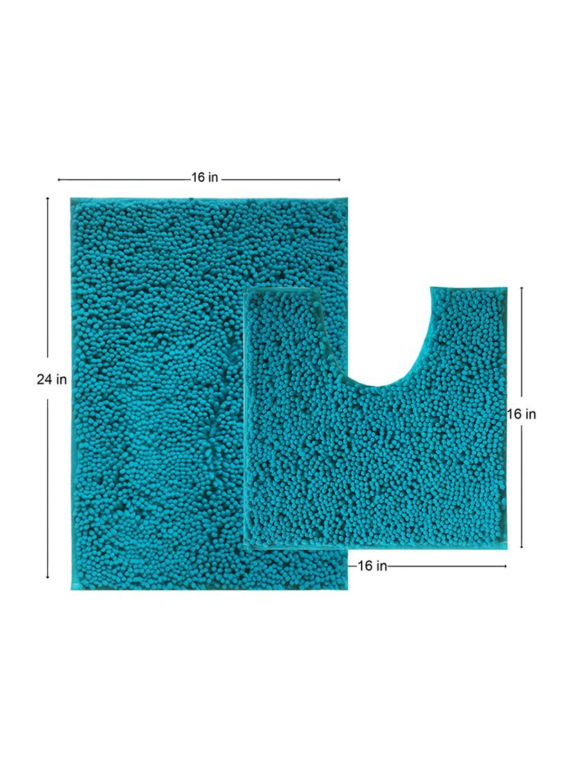 lushomes chenille peacock thick and fluffy 2200 gsm bathmat - 15940601 - Zoom Image - 5