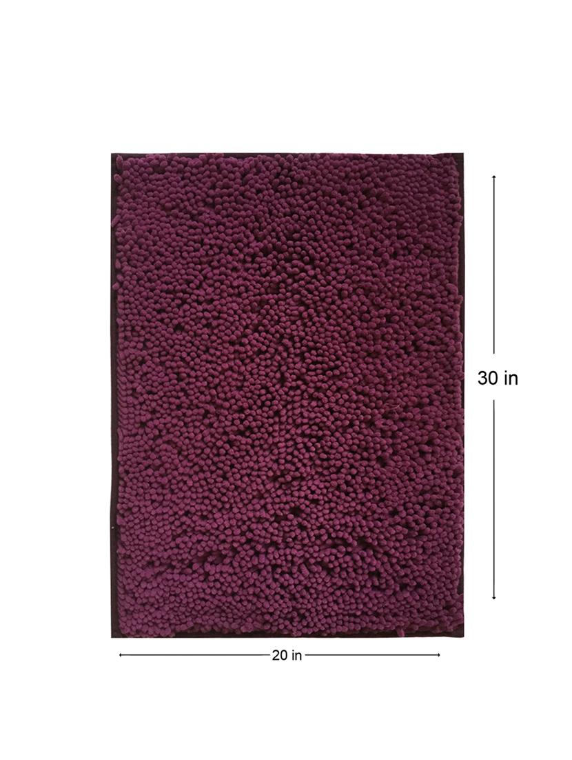 lushomes chenille amethyst thick and fluffy 2200 gsm bathmat - 15940608 - Zoom Image - 5