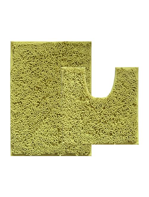 lushomes chenille olive green thick and fluffy 2200 gsm bathmat - 15940617 - Standard Image - 1