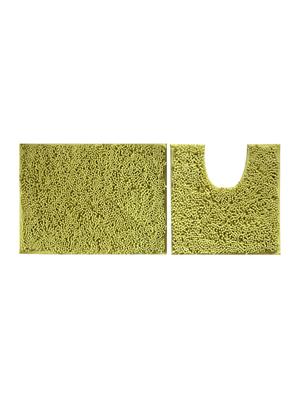 lushomes chenille olive green thick and fluffy 2200 gsm bathmat - 15940617 - Standard Image - 2