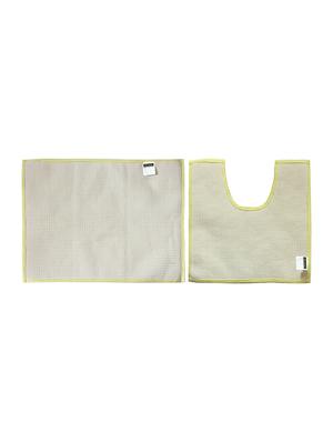 lushomes chenille olive green thick and fluffy 2200 gsm bathmat - 15940617 - Standard Image - 3