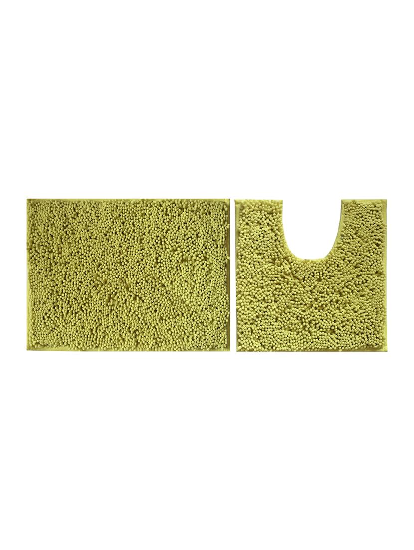 lushomes chenille olive green thick and fluffy 2200 gsm bathmat - 15940617 - Zoom Image - 2