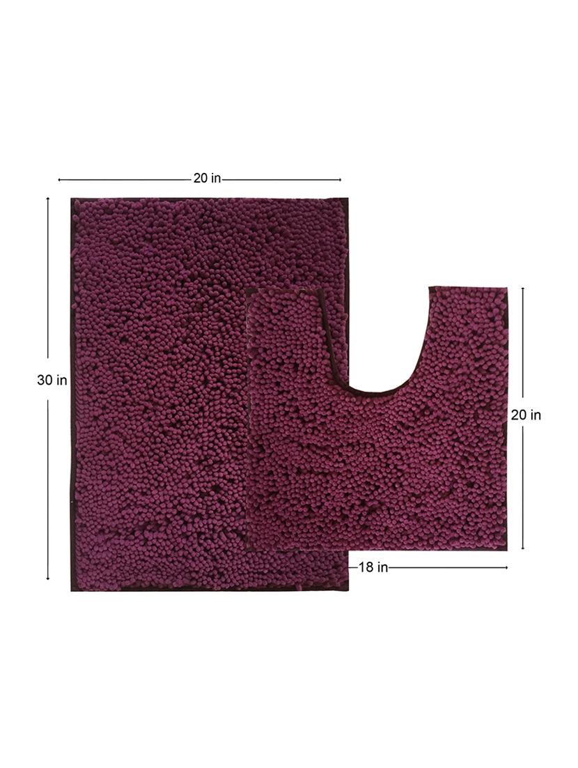 lushomes chenille amethyst thick and fluffy 2200 gsm bathmat - 15940618 - Zoom Image - 5