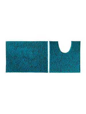 lushomes chenille peacock thick and fluffy 2200 gsm bathmat - 15940621 - Standard Image - 2