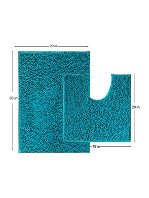 lushomes chenille peacock thick and fluffy 2200 gsm bathmat - 15940621 - Standard Image - 5
