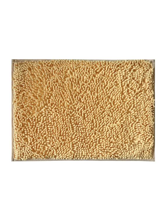 lushomes beige thick and fluffy chenille 1200 gsm bathmat - 15940627 - Zoom Image - 2
