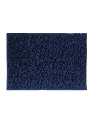lushomes navy thick and fluffy chenille 1200 gsm bathmat - 15940629 - Standard Image - 2