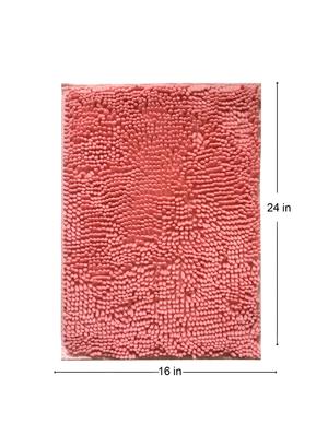 lushomes pink thick and fluffy chenille 1200 gsm bathmat - 15940630 - Standard Image - 5