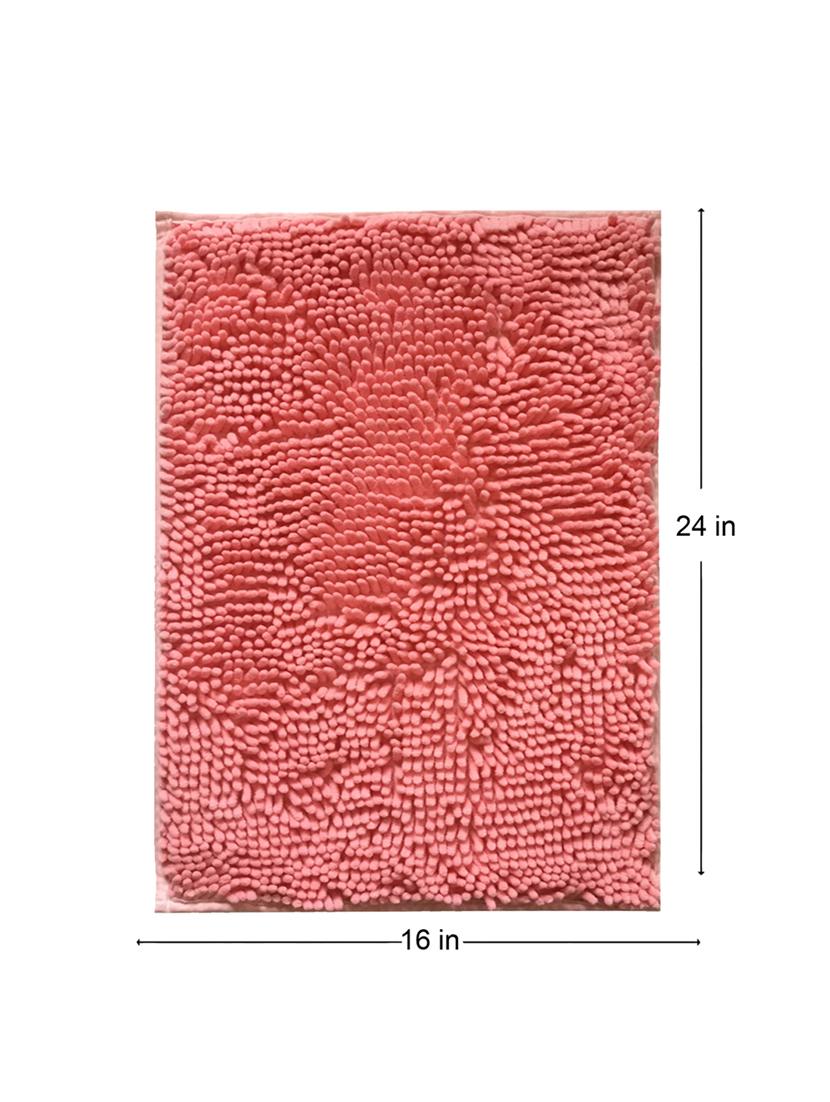 lushomes pink thick and fluffy chenille 1200 gsm bathmat - 15940630 - Zoom Image - 5