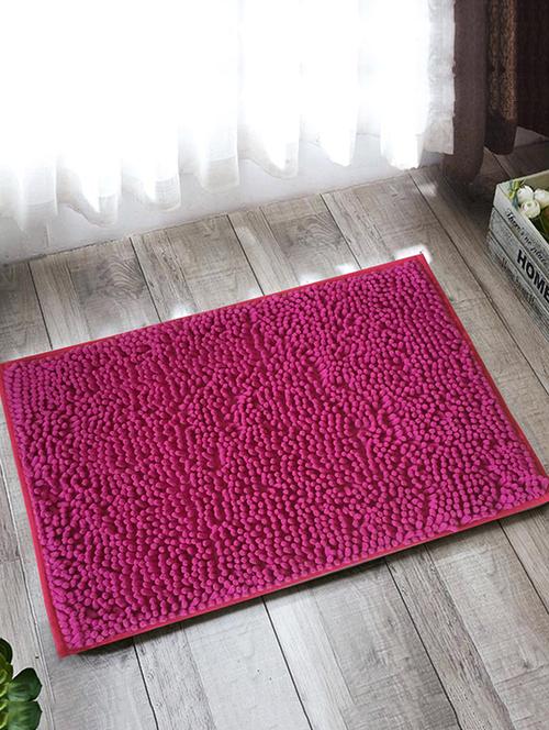 lushomes amaranth thick and fluffy chenille 1200 gsm bathmat - 15940631 - Standard Image - 1