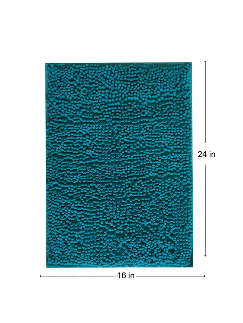 lushomes peacock thick and fluffy chenille 1200 gsm bathmat - 15940634 - Zoom Image - 5