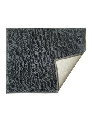 lushomes dark grey thick and fluffy chenille 1200 gsm bathmat - 15940635 - Standard Image - 3