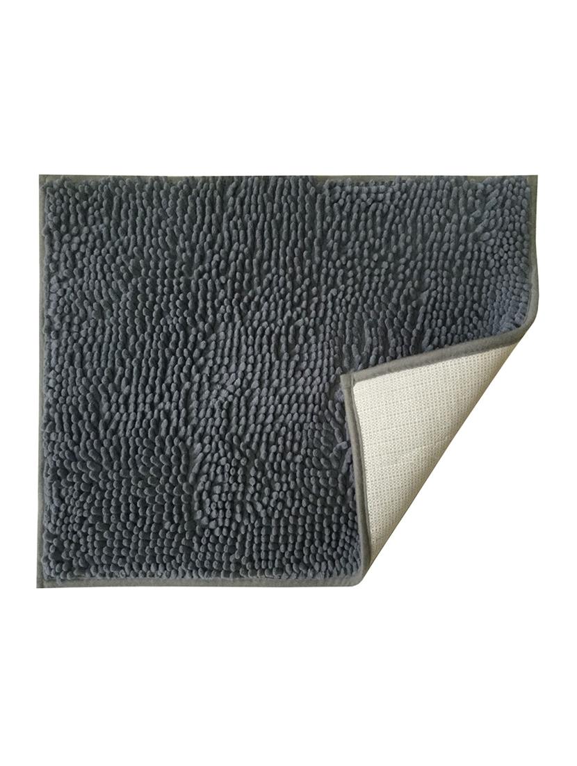 lushomes dark grey thick and fluffy chenille 1200 gsm bathmat - 15940635 - Zoom Image - 3
