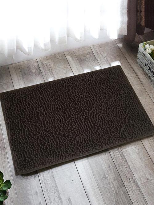 lushomes chocolate thick and fluffy chenille 1200 gsm bathmat - 15940636 - Standard Image - 1