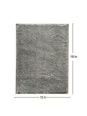 lushomes grey thick and fluffy 1800 gsm bathmat - 15940642 - Standard Image - 5