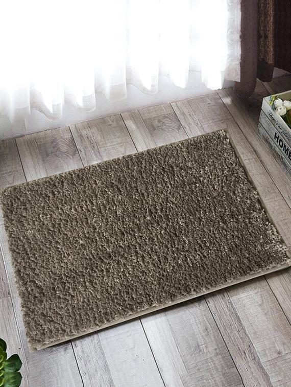 lushomes dark grey thick and fluffy 1800 gsm bathmat - 15940645 - Zoom Image - 1