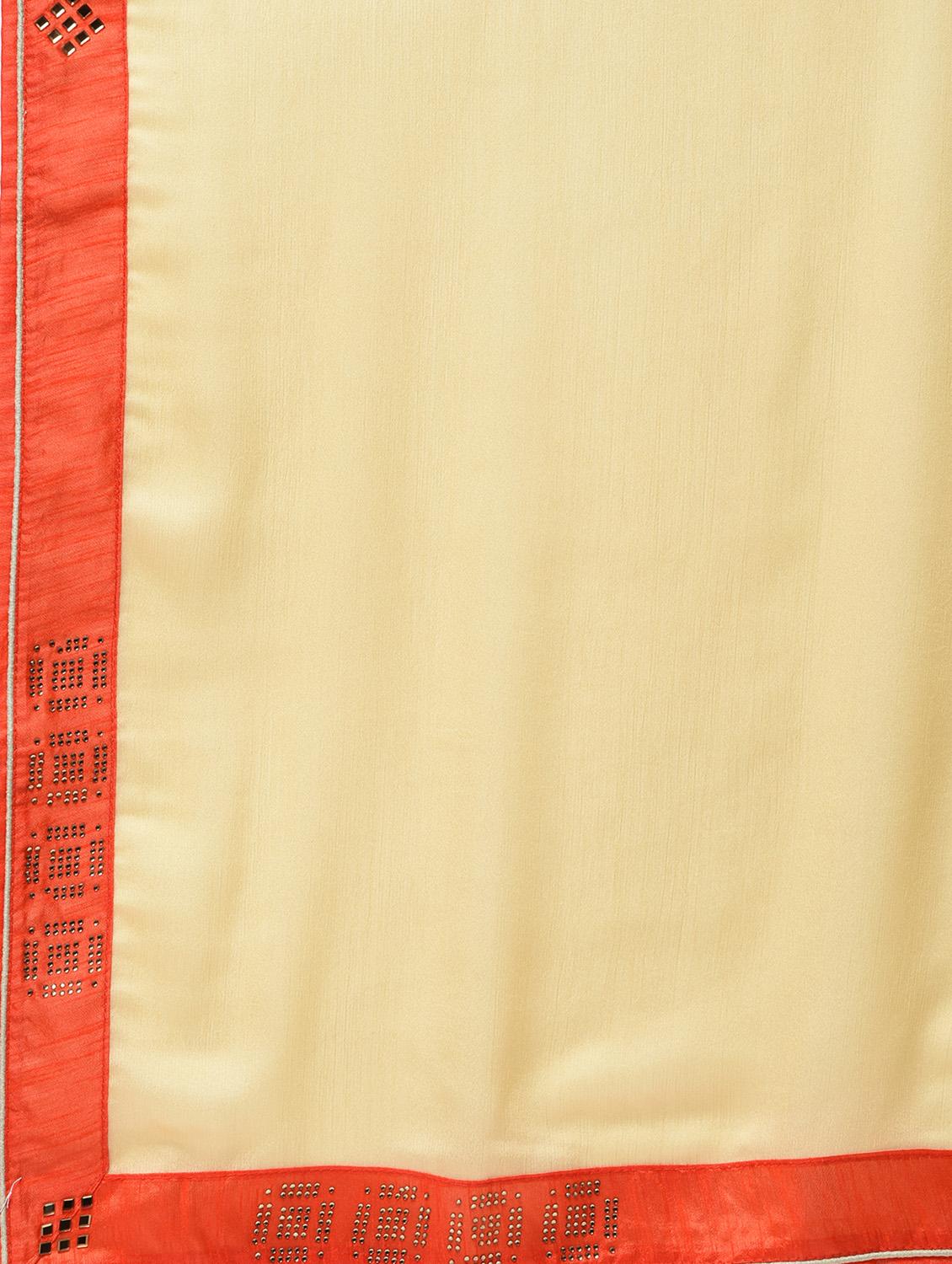 embellished lace border saree with blouse - 15940667 - Zoom Image - 5